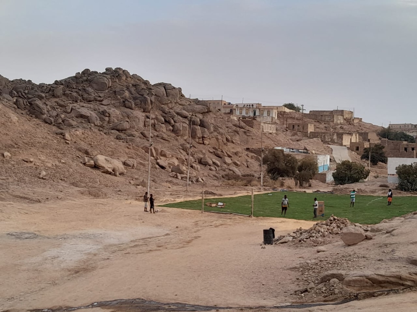 Community gathering on Heissa Island