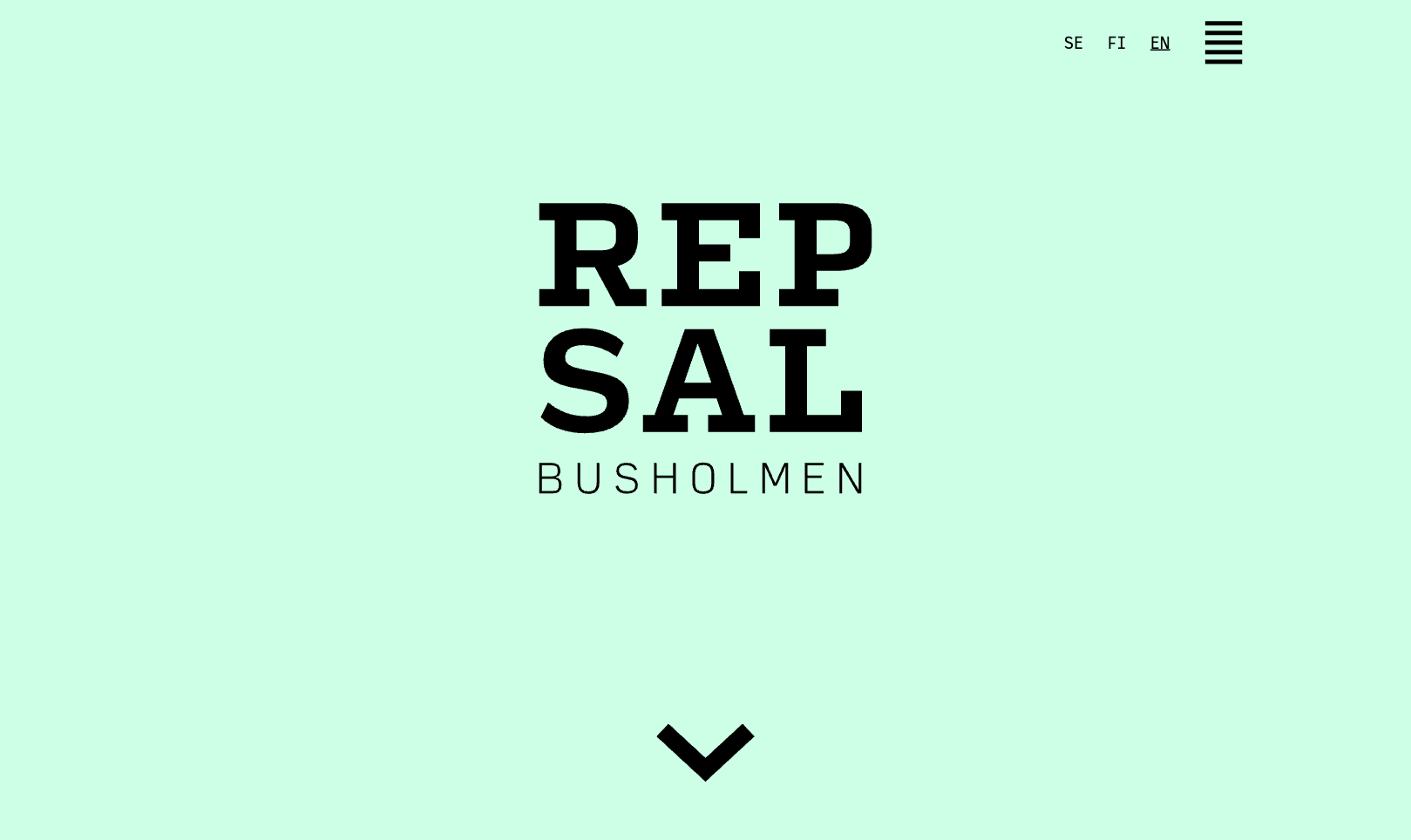 Kuvakaappaus Repsal Busholmen -sivuston etusivusta